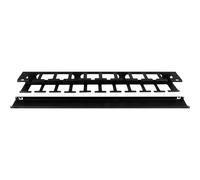 StarTechcom Pannello Gestione Cavi 1U Orizzontale per armadi rack 19" Pannello