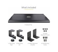 StarTechcom Porta tastiera estraibile per Desktop; Ripiano estraibile ergonomico