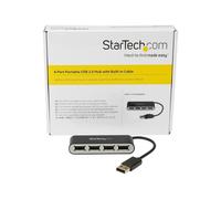 StarTechcom Portable USB 2.0 Hub with Cable Corsa 0,48 Gbps ST4200MINI2
