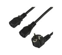 StarTechcom Power Cord Schuko CEE7 to 2x C13 Cavo PXT101YEU2M