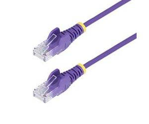 StarTechcom Purple Slim Cat6 Ethernet Cable Cavo Rete UTP N6PAT25CMPLS
