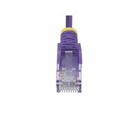 StarTechcom Purple Slim Cat6 Ethernet Cable Snagless 28AWG N6PAT250CMPLS