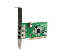 StarTechcom Scheda adattatore FireWire 1394a PCI a 4 porte 1 interna 3 PCI1394MP