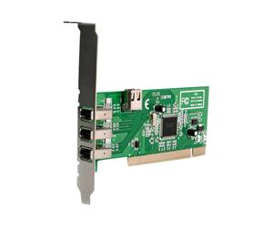 StarTechcom Scheda adattatore FireWire 1394a PCI a 4 porte 1 interna 3 PCI1394MP