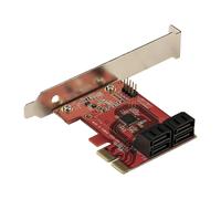 StarTechcom Scheda PCIe SATA Scheda di Espansione PCIe SATA a 4 porte 6 Gbps