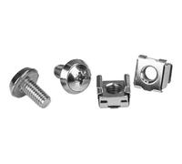 StarTechcom Screws and Cage Nuts M6 Rack 20 Pack Rackmount CABSCRWM620