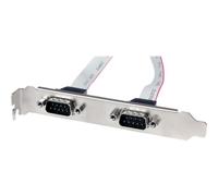 StarTechcom Staffa porta seriale DB9 16" a 2 porte a header a 10 pin 2 x DB-9 2
