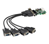 StarTechcom Startech 4 Port Serielle Pci Express Rs232 Adapter Karte PCIe Ser...