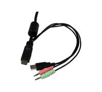 StarTechcom Switch KVM cavo HDMI USB 2 porte con audio e switch remoto SV211HDUA