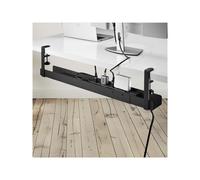 StarTechcom Under Desk Cable Management Tray Black CALB-DESK-CABLE-TRAY