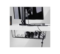 StarTechcom Under Desk Cable Management Tray Black S1MB-DESK-CABLE-TRAY