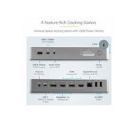 StarTechcom Universal Laptop Dockingstation Usb-C & Usb 3.0 DK30C2DPEPUE