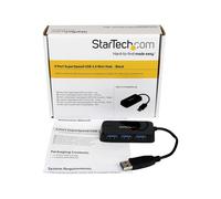StarTechcom USB 3.0 SuperSpeed Hub black (5Gbps) SuperSpeed a 4 porte Mini Dock