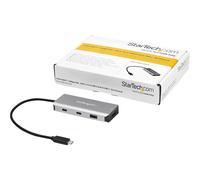 StarTech.com Hub USB-C a 4 porte con 2x USB A e 2x USB C - SuperSpeed 10Gbps USB Type-C 3.1/3.2 Gen 2 Hub - Bus USB alimentato - Adattatore portatile da USB tipo C a USB - Alluminio - Cavo da 25cm