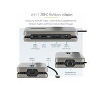 StarTechcom Usb C Multiport Adapter La carica/docking station DKT31CSDHPD3