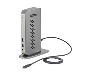 StarTechcom USB-C USB-A Dock Docking station USB C dual monitor DisplayPort e