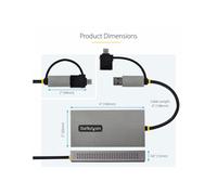 StarTechcom USB to Dual HDMI Adapter 4K30Hz+1080p Adattatore 107B-USB-HDMI