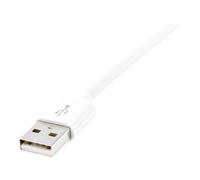 StarTechcom White Lightning to USB Cable Cavo Digitale/dati Doppia USBLT2MW