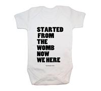 '"Started from the Womb now We here" Body/completino Drake, bambino, abbigliamento, carino, divertente, Rude, Cheeky, baby Boy, baby Girl, unisex, Hilarious, novità, Natale, baby shower, regali di compleanno, regali