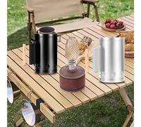 Starter a Carbone Starter in Acciaio Inossidabile Avviamento di Avviamento a Fuoco Rapid Can Cooking (BLACK)