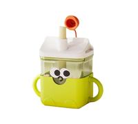 Starter Allead Cup Coppa Sippy Cartoon Portatile 10 Once con Tazza di Silicone Che Coppa per Un Regalo di Neonato, Verde, Taglia unica bambino