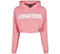 STARTER BLACK LABEL Felpa con cappuccio da donna Starter Cropped Felpa con cappuccio da Donna, Rosa (Pompelmo rosa), S