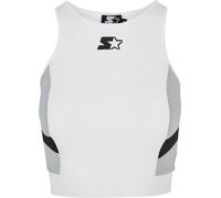 Starter Black Label Intimo donna Top sportivo da donnaite/nero L Bianco