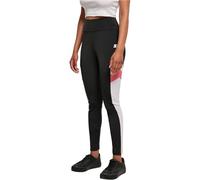 Starter Black Label Ladies Starter-Leggings Sportivi a Vita Alta Pantaloni da Yoga, Nero/Bianco/pnkgrpfrt, S Donna