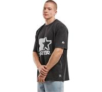 Starter Black Label St402-starter Logo Oversize Tee T-Shirt, Black Acid Washed, S Uomo