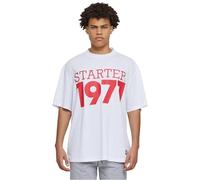 Starter Black Label St404-starter Train Day Mesh Jersey T-Shirt, Bianco, M Uomo