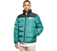 Starter Black Label Starter Logo Puffer Jacket Giacca, Darkfreshgreen/Black, L Uomo