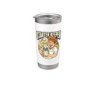 Starter Keeper Artisan Lover Obsessio Lievito Madre Pane Cottura Bicchiere termico in acciaio inox doppia parete