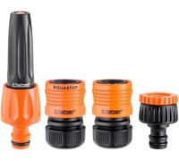 Starter Kit Ø 1/2”, Set Lancia E Raccordi Automatici Irrigazione Giardino per Tu