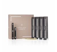 Starter Kit ANNA KEY LASHES - DIY Lash Extensions | Ciglia Riutilizzabili, Bond & Seal, Remover & Pinzetta Gold | Look Professionale a Casa | Fino a 8 Applicazioni, Milano (nero)