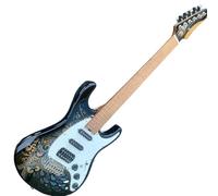 Starter Kit Chitarra Elettrica Carbone Grigliato Maple Neck Con Shift Converter E Modello Personalizzato In Legno Massello Piccola Doppia Manovella Chitarra Elet