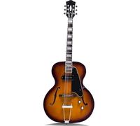 Starter kit chitarra elettrica jazz chitarra elettrica corpo cavo hardware cromato con pickup P90 vintage sunburst (marrone)