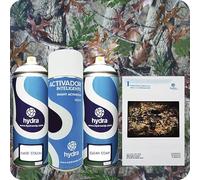 STARTER Kit Cubicatura Kit: Attivatore Spray 400 ml + colore di fondo + vernice + manuale di istruzioni+ pellicola cubicatura mimetico camo. Larghezza: 50 cm. Lunghezza: 200 cm (HCA-157)