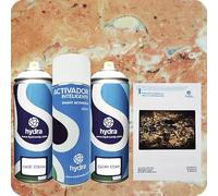 STARTER Kit Cubicatura Kit: Attivatore Spray 400 ml + colore di fondo + vernice + manuale di istruzioni+ pellicola cubicatura marmo. Larghezza: 100 cm. Lunghezza: 100 cm (HMM-031)