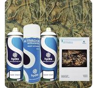 STARTER Kit Cubicatura Kit: Attivatore Spray 400 ml + colore di fondo + vernice + manuale di istruzioni+ pellicola cubicatura mimetico camo. Larghezza: 100 cm. Lunghezza: 100 cm (HCA-177)
