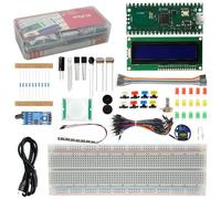 Starter kit di base Rasp-Pi Binghe Rasp-RPi PICO Kit con Scheda di sviluppo RP2040, scheda Breadboard, modulo LCD I2C, micro servo 9G Compatibile con Rasp-Pi