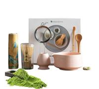 Starter kit - frusta e | Porta frusta in ceramica per la preparazione del tè per principianti cucina casa caffè dessert colazione, matrimonio, meditazione appassionati