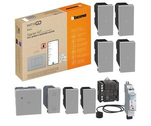 Starter Kit gestione Luci Bticino MatixGO grigio JG1010KIT