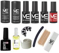 Starter kit Mesauda Me - PRIMER - BASE & TOP - ULTRABOND - REMOVER CLEANSER - GEL POLISH Rosso 165 - Buffer , Lima - olio cuticole , accessori - Omaggio Semipermanente 10ml Zakiss