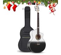 Starter kit per chitarra acustica con custodia, accordatore e accessori per musicisti principianti e regalo di Natale