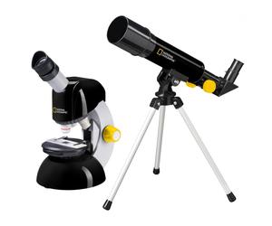 Starter kit per telescopio National Geographic + pacchetto di ricerca sul microscopio