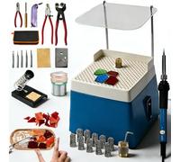 Starter kit per vetri colorati con smerigliatrice per vetro, strumento professionale per smerigliatura fai da te per mosaico e progetti artistici