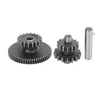 Starter Motor Sprocket Gears Set, Heavy Duty Steel Alloy, Proof, Ideal Replacement for CG125 Engine 150 200 250 PIT Quad Dirt Bike ATV, Improves Transmission Efficiency