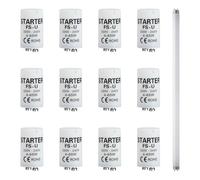 Starter Neon 4-65W, Starter per Tubo Fluorescente per Lampade Fluorescenti 220-240V Accensione Neon LED Starter per Tubo Universal Starter Led Neon Per Illuminazione Efficiente e Affidabile (12)
