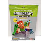STARTER PACK MINECRAFT TRADING CARDS RACCOGLITORE+3 BUSTINE+4 CARD LIMITED EDIT