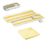 Kärcher Set di Pannetti in microfibra per Pulitori a Vapore SC - Compatibili con i pulitori a vapore SC Kärcher, Incl. 2 Panni per Pavimenti, 1 Panno Abrasivo e 1 Panno Anticalcare per Pulizia Manuale